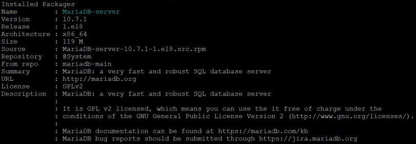 MariaDB 10.7