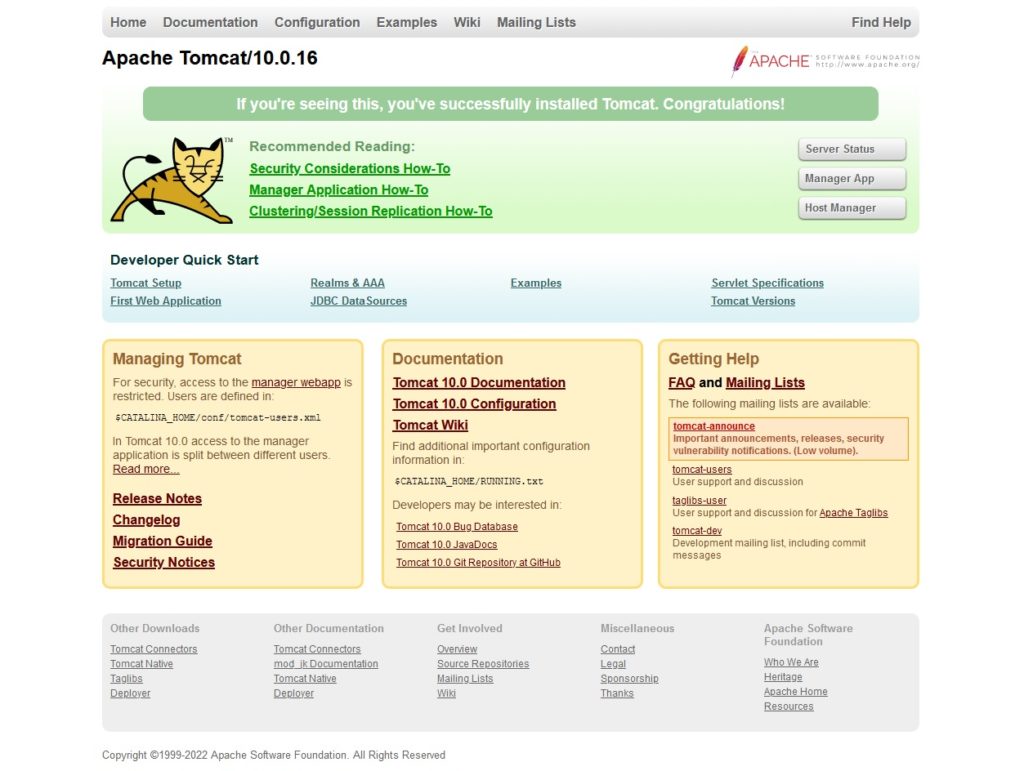 Apache Tomcat Web Server