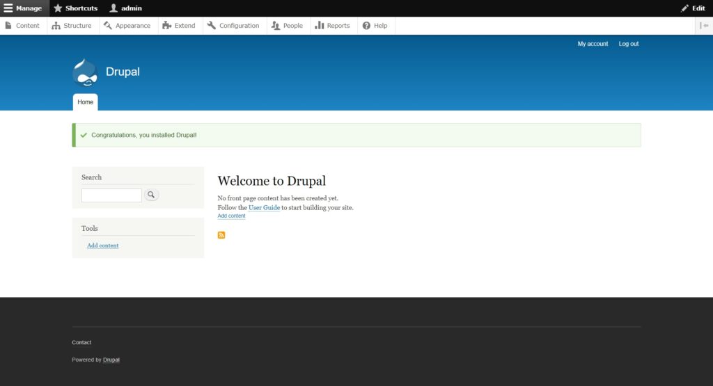 Drupal Dashboard