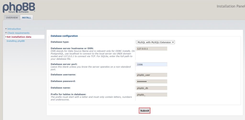 Database Configuration