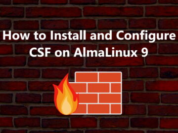 CSF on AlmaLinux 9