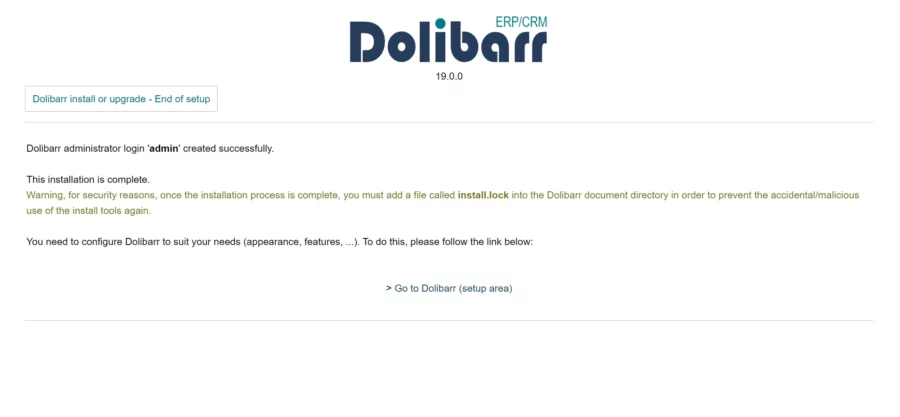 Dolibarr 19 ERP