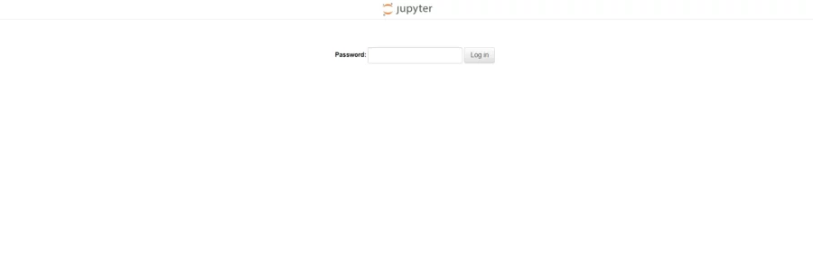 Jupyter Login Page